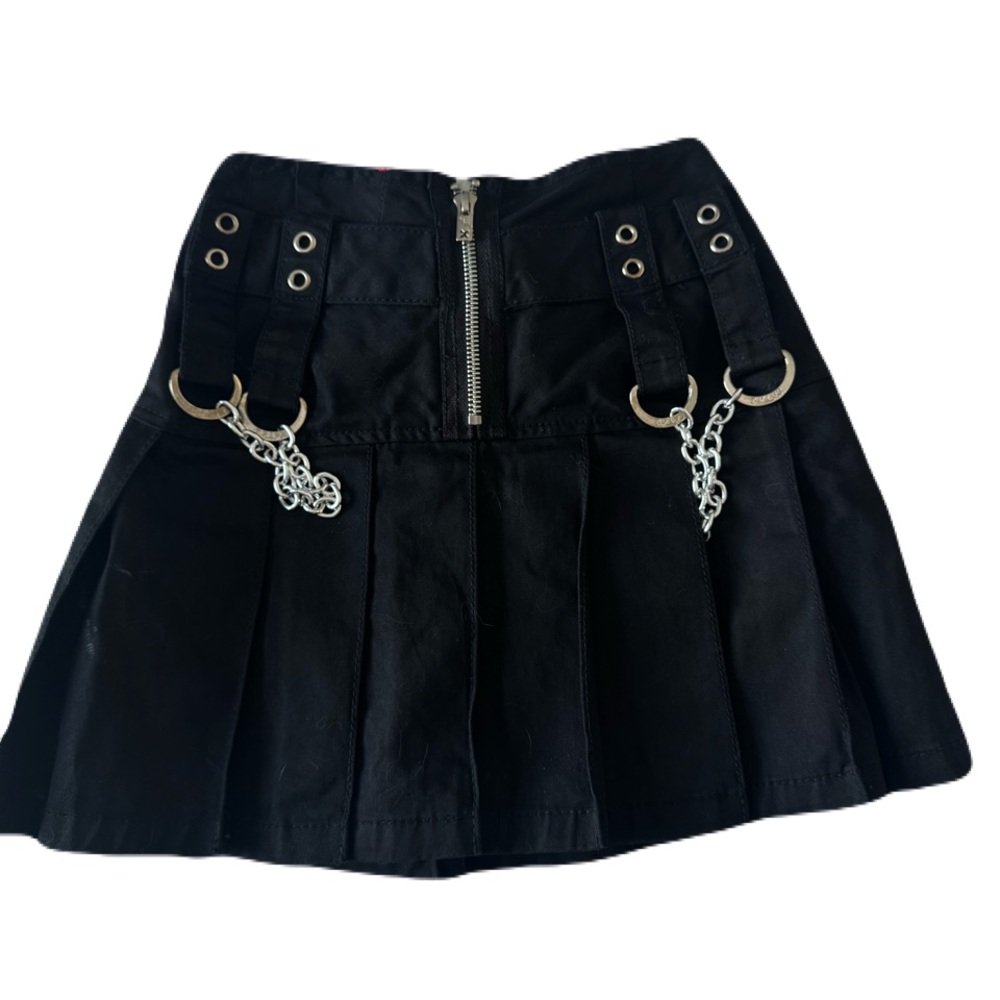 Tripp NYC Black Mini Skirt with Silver Accents - Picture 2 of 3